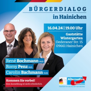 Bürgerdialog Hainichen Carolin Baachmann AfD