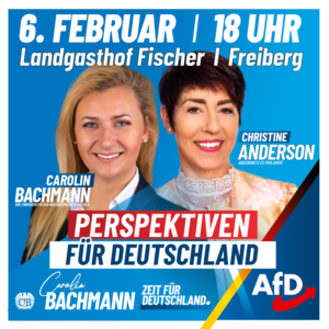 Carolin Bachmann vor Ort , Veranstaltung 6.Februar, Freiberg